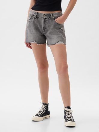 Denimshorts med låga steg