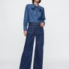 Denimskjorta med knythals