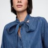 Denimskjorta med knythals