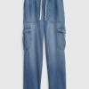Easy Denim Cargo Joggers