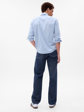 Ekologisk bomull knappfluga 90-talet Original Straight Fit Jeans