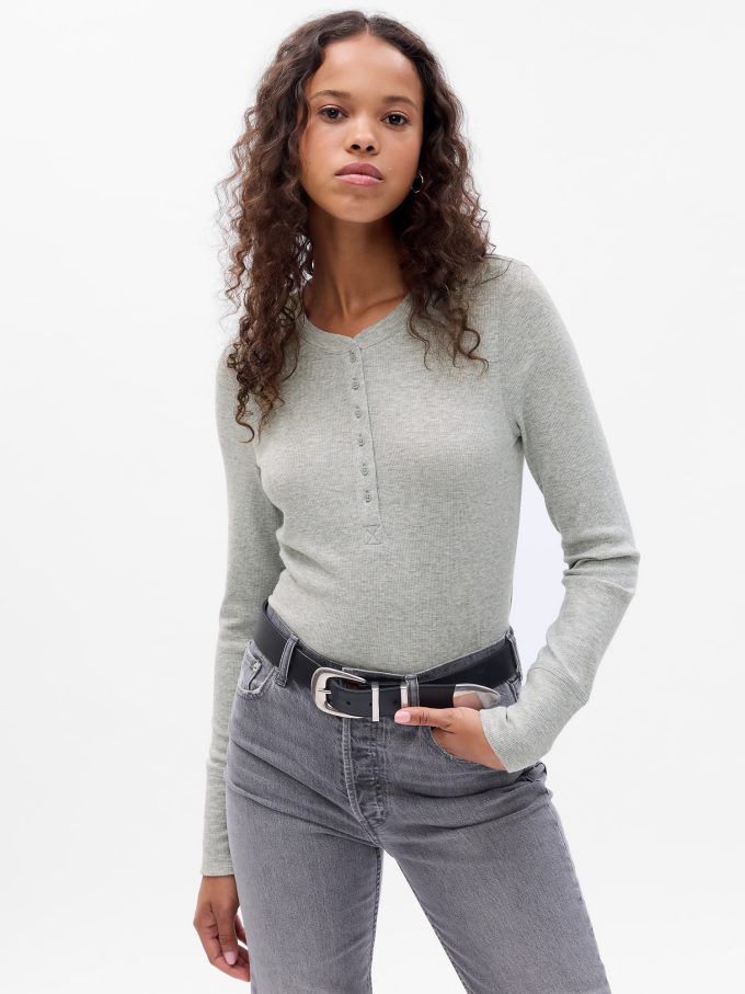 Essential Rib Henley T-shirt