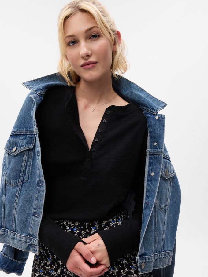 Essential Rib Henley T-shirt