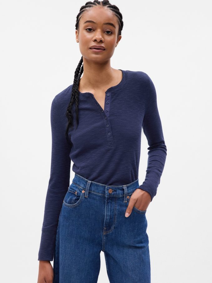 Essential Rib Henley T-shirt