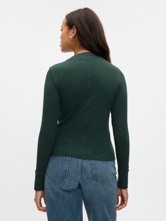 Essential Rib Mockneck T-shirt