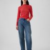 Essential Rib Mockneck T-shirt