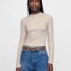 Essential Rib Mockneck T-shirt