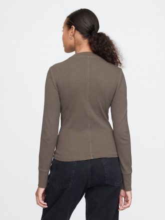 Essential Rib Mockneck T-shirt