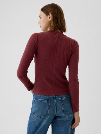 Essential Rib Mockneck T-shirt