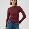 Essential Rib Mockneck T-shirt