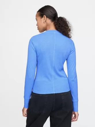Essential Rib Mockneck T-shirt