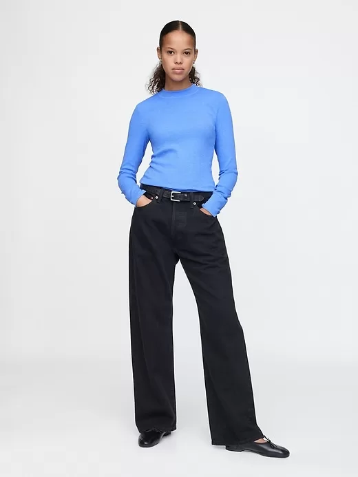 Essential Rib Mockneck T-shirt Essential Rib Mockneck T-shirt