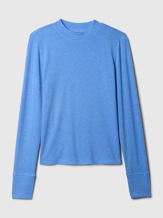 Essential Rib Mockneck T-shirt Essential Rib Mockneck T-shirt