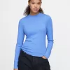 Essential Rib Mockneck T-shirt Essential Rib Mockneck T-shirt