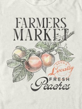 Farmers Market Peaches grafisk T-shirt