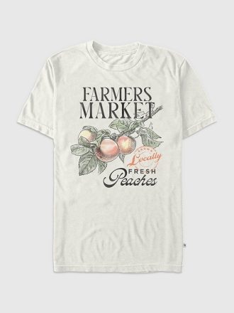 Farmers Market Peaches grafisk T-shirt