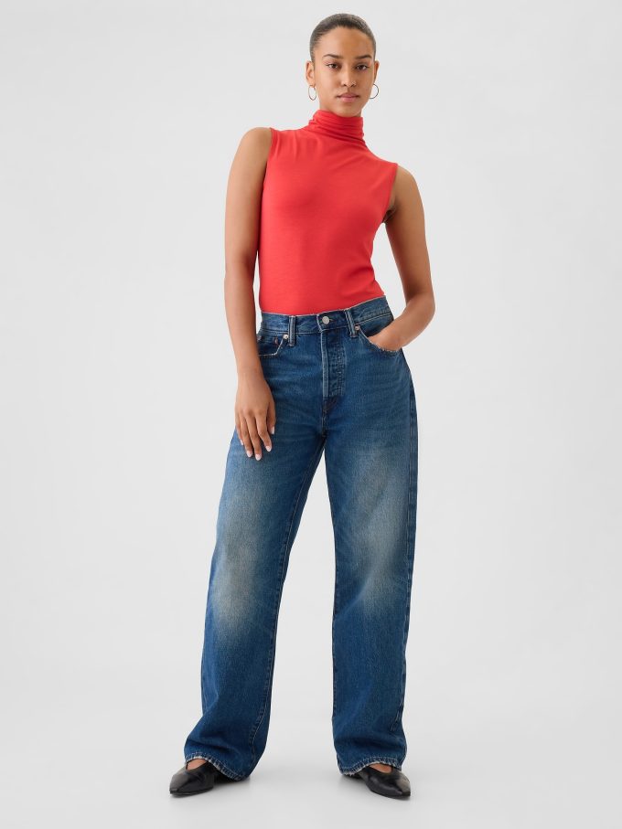 Fjäderlätt turtleneck linne