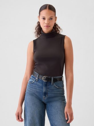 Fjäderlätt turtleneck linne