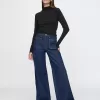 Fjäderlätt turtleneck-topp