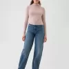 Fjäderlätt turtleneck-topp