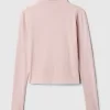 Fjäderlätt turtleneck-topp