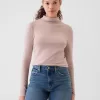 Fjäderlätt turtleneck-topp