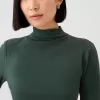 Fjäderlätt turtleneck-topp