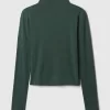 Fjäderlätt turtleneck-topp