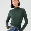 Fjäderlätt turtleneck-topp