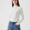 Fjäderlätt turtleneck-topp