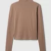 Fjäderlätt turtleneck-topp
