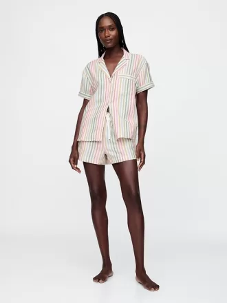 Flanell PJ Shorts Set