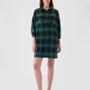 Flanell Utility miniskjortklänning