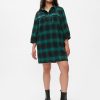 Flanell Utility miniskjortklänning