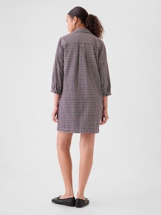 Flanell Utility miniskjortklänning