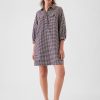 Flanell Utility miniskjortklänning
