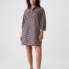 Flanell Utility miniskjortklänning