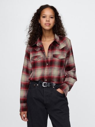 Flanell västerländsk skjorta