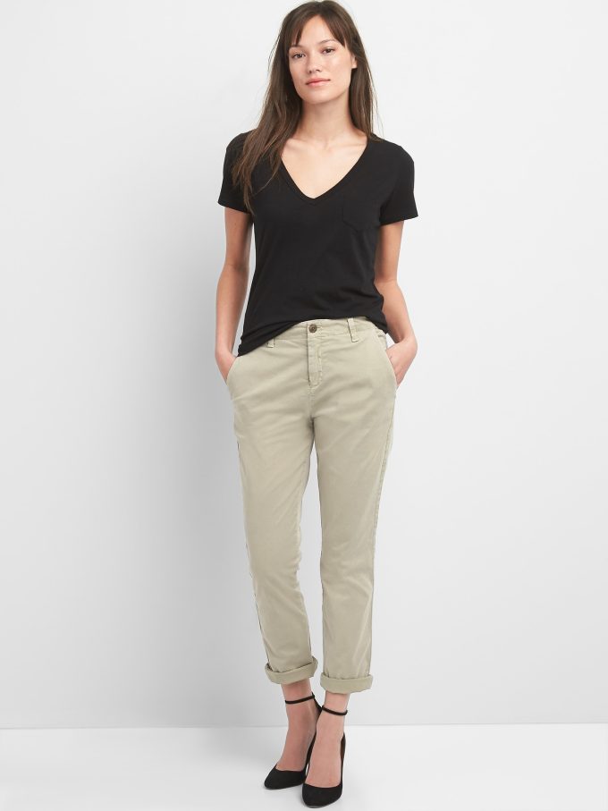 Flickvän Twill Stripe Khakis