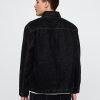 Flockad Denim Chore Jacka