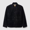 Flockad Denim Chore Jacka