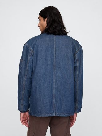 Fodrad jeansjacka