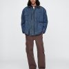 Fodrad jeansjacka