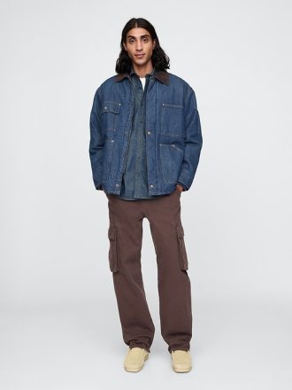 Fodrad jeansjacka