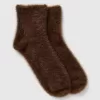 Fuzzy Quarter Crew Socks