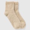 Fuzzy Quarter Crew Socks