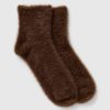 Fuzzy Quarter Crew Socks