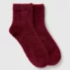 Fuzzy Quarter Crew Socks