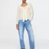 Fyrkantig halsad rosett Cropped Top