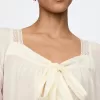 Fyrkantig halsad rosett Cropped Top
